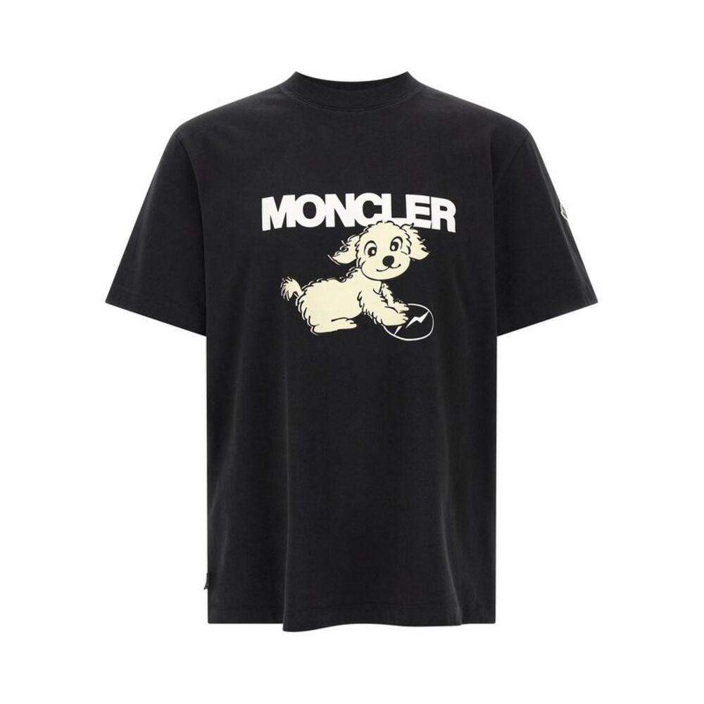 MONCLER GENIUS Black Cotton Men's T-Shirt